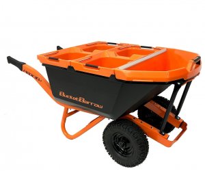 BucketBarrow Pro130D Dual Wheel Utility Wheelbarrow